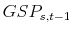  GSP_{s,t-1}