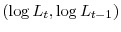  (\log L_{t},\log L_{t-1})