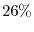  26\%
