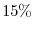  15\%