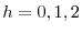  h=0, 1, 2
