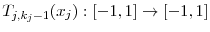  T_{j,k_j-1}(x_{j}):[-1,1]\rightarrow [-1,1]