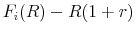  F_i(R)-R(1+r)