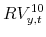 RV_{y,t}^{10}