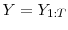 Y=Y_{1:T}