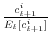  \frac{c_{t+1}^{i}}{E_{t}[c_{t+1}^{i}]}