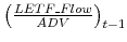  \left(\frac{LETF\_Flow}{ADV}\right)_{t-1}