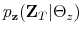 \displaystyle p_{\mathbf{z}}(\mathbf{Z}_T\vert\Theta_z)