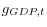  g_{GDP,t}