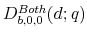 D_{b,0,0}^{Both}(d;q)