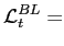 $\displaystyle \mathcal{L}_{t}^{BL}=$