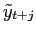 $\displaystyle \tilde{y}_{t+j}$