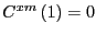$ C^{xm}\left( 1\right) =0$