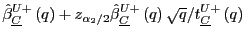 $ \hat{\beta}_{\underline{C} }^{U+}\left( q\right) +z_{\alpha_{2}/2}\hat{\beta}_... ...erline{C}} ^{U+}\left( q\right) \sqrt{q}/t_{\underline{C}}^{U+}\left( q\right) $