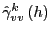 $ \hat{\gamma}_{vv}^{k}\left( h\right) $