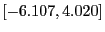 $ \left[ -6.107,4.020\right] $