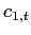 $ c_{1,t}$