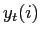 $ y_{t}( i) $