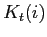 $ K_{t}( i) $
