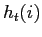 $ h_{t}( i) $