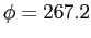 $ \phi=267.2$