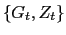 $ \{G_{t}, Z_{t}\}$