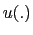 $ u(.)$