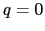$ q=0$