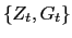 $ \{Z_{t},G_{t}\}$