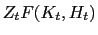$ Z_{t} F(K_{t},H_{t})$