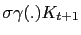 $ \sigma\gamma(.)K_{t+1}$