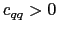 $ c_{qq} > 0$