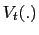 $ V_{t}(.)$