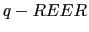 $ q-REER$