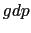 $gdp$
