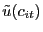 $ \tilde{u}(c_{it})$