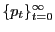 $ \{p_{t}\}_{t=0}^{\infty}$