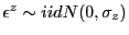 $ \epsilon^{z} \sim iid N(0, \sigma_{z})$