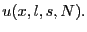 $ u(x, l, s, N).$