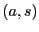 $ (a,s)$