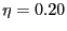 $ \eta= 0.20$