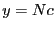 $ y = Nc$
