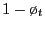 $ 1-\o _{t}$