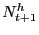 $ N^{h}_{t+1}$