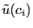 $ \tilde{u} (c_{i})$