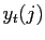 $ y_{t}(j)$