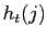$ h_{t}(j)$