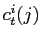 $ c_{t}^{i}(j)$