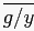 $ \overline{g/y}$