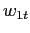 $ w_{1t}$